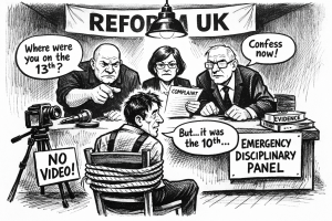 You're guilty until proven innocent.